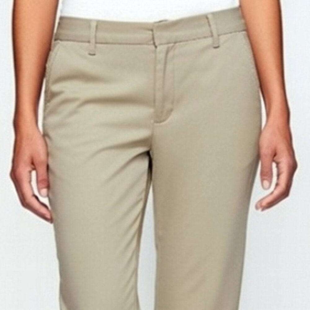 Lauren Ralph Lauren Women's Size 8 Khaki Cotton Dress Pants Cuff Slacks